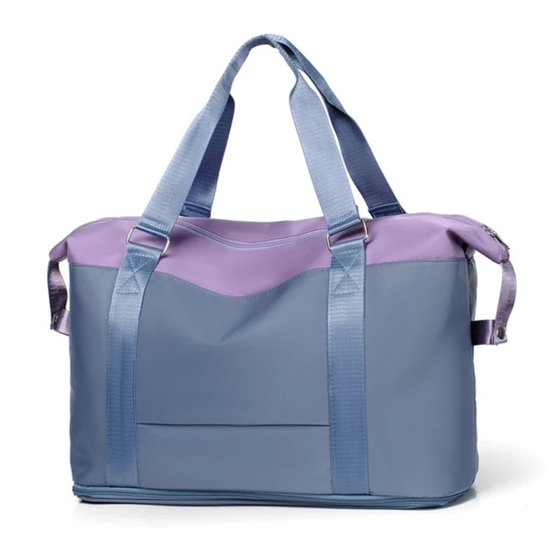 Women Travel Duffel Bag Large Expandable Weekender Carry-on Tote Gym Workout Bag Overnight Bag Mommy Hospital Bag