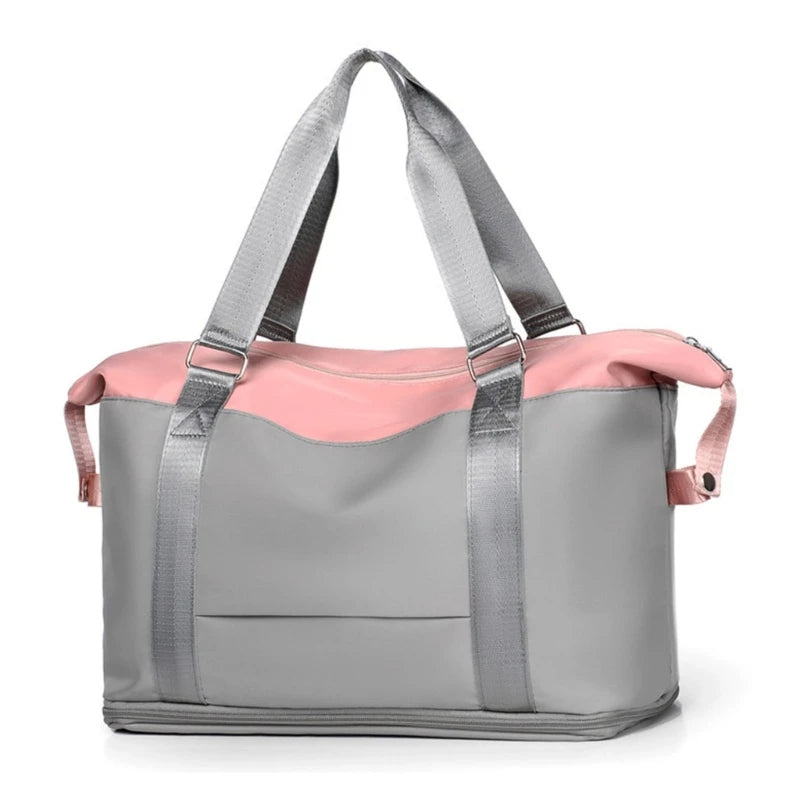 Women Travel Duffel Bag Large Expandable Weekender Carry-on Tote Gym Workout Bag Overnight Bag Mommy Hospital Bag