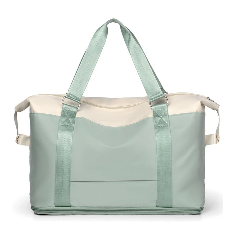 Women Travel Duffel Bag Large Expandable Weekender Carry-on Tote Gym Workout Bag Overnight Bag Mommy Hospital Bag
