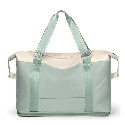 Women Travel Duffel Bag Large Expandable Weekender Carry-on Tote Gym Workout Bag Overnight Bag Mommy Hospital Bag