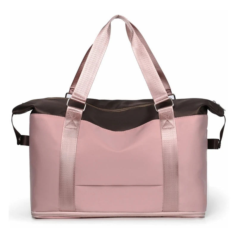 Women Travel Duffel Bag Large Expandable Weekender Carry-on Tote Gym Workout Bag Overnight Bag Mommy Hospital Bag