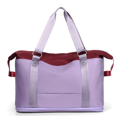Women Travel Duffel Bag Large Expandable Weekender Carry-on Tote Gym Workout Bag Overnight Bag Mommy Hospital Bag