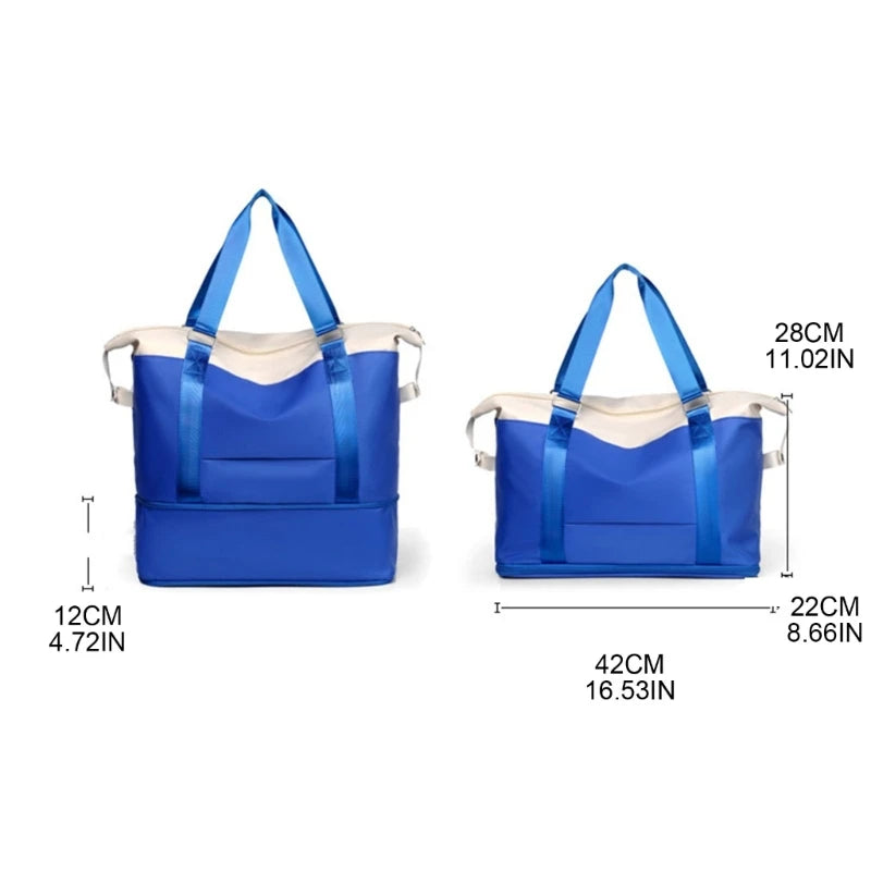 Women Travel Duffel Bag Large Expandable Weekender Carry-on Tote Gym Workout Bag Overnight Bag Mommy Hospital Bag