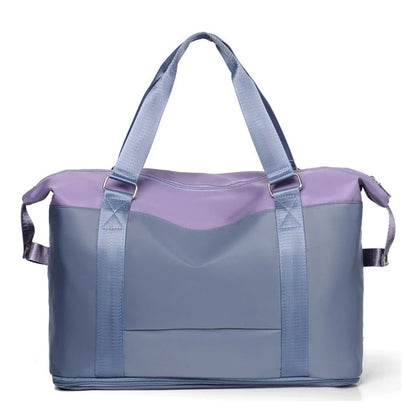 Women Travel Duffel Bag Large Expandable Weekender Carry-on Tote Gym Workout Bag Overnight Bag Mommy Hospital Bag
