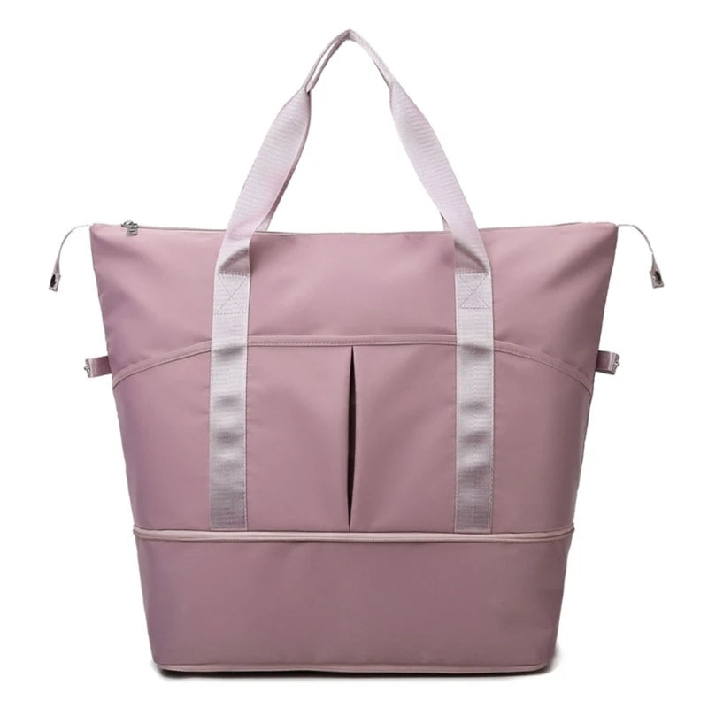 Women Travel Duffel Bag Large Expandable Weekender Carry-on Tote Gym Workout Bag Overnight Bag Mommy Hospital Bag