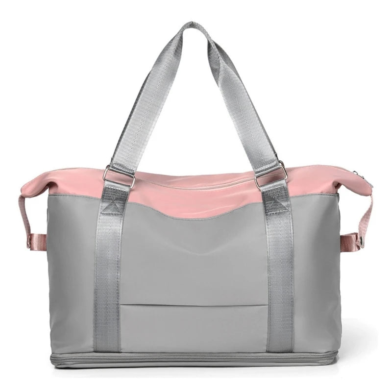 Women Travel Duffel Bag Large Expandable Weekender Carry-on Tote Gym Workout Bag Overnight Bag Mommy Hospital Bag
