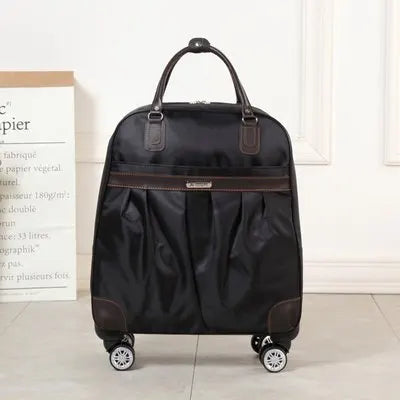 Women Travel Luggage handbag girls  trolley bags Cabin Waterproof Oxford Rolling Trolley suitcase Lady on Wheels wheels Drag bag