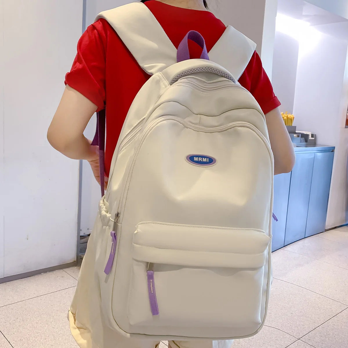 Women Travel Purple High Capacity School Bag Lady Fashion Girl Kawaii Trendy Book Bag Female Nylon Laptop College Backpacks Cool