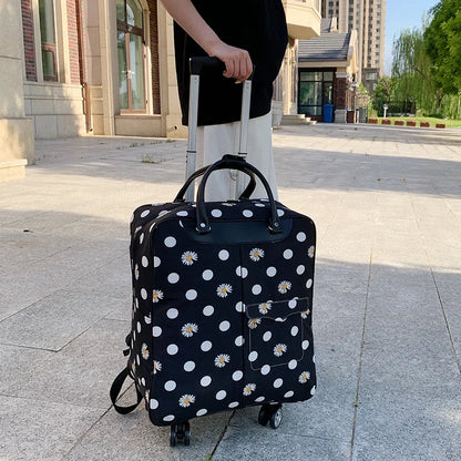 Women Travel Suitcase Trolley Bag With Wheels Large Capacity Travel Bag Backpack Boarding Bag Universal Wheel Rolling luggage
