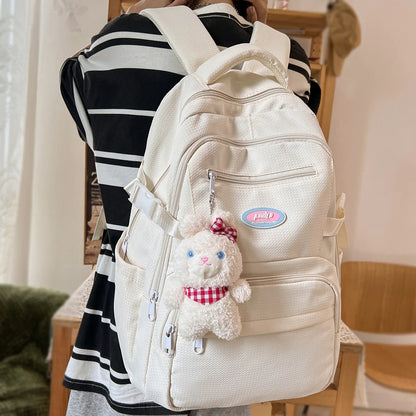 Women Travel Teen Student School Bag New Girl Kawaii Trendy Book Bag Female Cute Nylon Laptop College Backpack Lady Cool Fashion