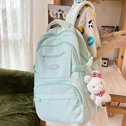 Women Travel Teen Student School Bag New Girl Kawaii Trendy Book Bag Female Cute Nylon Laptop College Backpack Lady Cool Fashion