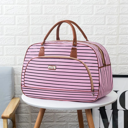 Women Travel Tote Bags Fashion PU Leather Large Capacity Luggage bag Waterproof Duffle Bag Casual  Weekend Travel Bag Organizer