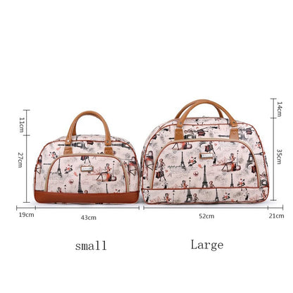 Women Travel Tote Bags Fashion PU Leather Large Capacity Luggage bag Waterproof Duffle Bag Casual  Weekend Travel Bag Organizer