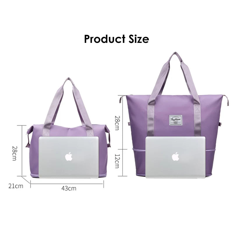 Women Travel Tote Men Sports Gym Bag Duffle Handbag Multifunction Swimming Shoulder Messenger Bag Weekend Fitness Training Bag