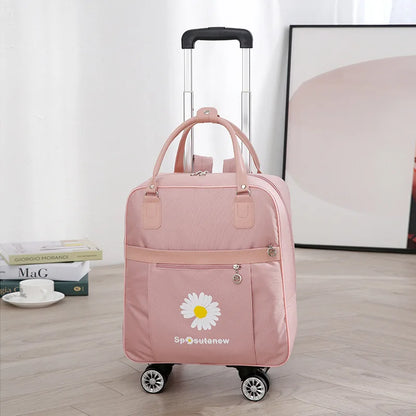 Women Travel Trolley bag waterproof Multifunctional use Rolling luggage bags Travel Backpack bag with wheeled backpack suitcase