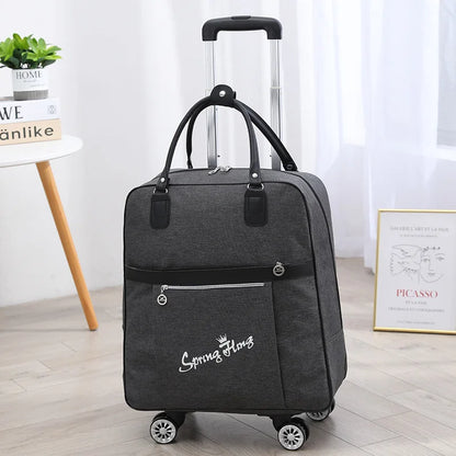 Women Travel Trolley bag waterproof Multifunctional use Rolling luggage bags Travel Backpack bag with wheeled backpack suitcase
