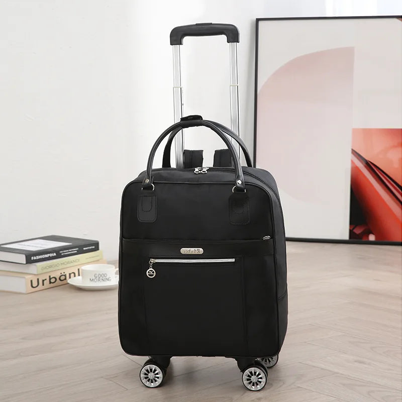 Women Travel Trolley bag waterproof Multifunctional use Rolling luggage bags Travel Backpack bag with wheeled backpack suitcase