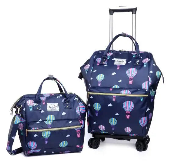 Women Trolley Luggage Bag With Wheels Rolling Backpack Sets Wheeled Backpack Travel Bags on wheels Trolley Suitcase wheeled Bags