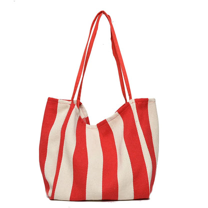Women Versatile Canvas Shoulder Bags Female Large-capacity Leisure Simplicity Handbags Ladies Retro Fashion Shopping Travel Bags