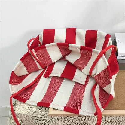 Women Versatile Canvas Shoulder Bags Female Large-capacity Leisure Simplicity Handbags Ladies Retro Fashion Shopping Travel Bags