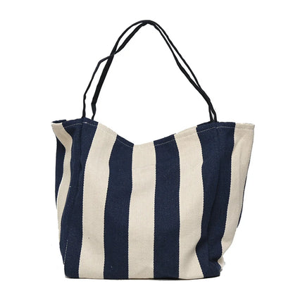 Women Versatile Canvas Shoulder Bags Female Large-capacity Leisure Simplicity Handbags Ladies Retro Fashion Shopping Travel Bags
