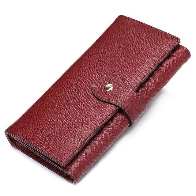 Women Wallets Genuine Leather Long Luxury Designers Female Wallet For Card Holder Money Coin Purse Handbag Clutch Bag