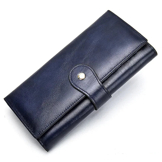 Women Wallets Genuine Leather Long Luxury Designers Female Wallet For Card Holder Money Coin Purse Handbag Clutch Bag