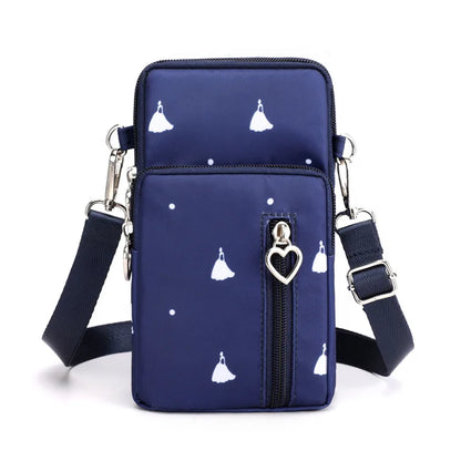 Women Waterproof Handbags Mobile Phone Bag Casual Mini Shoulder Bag Female Arm Pouch Wallet Sports Music Crossbody Bags for Girl