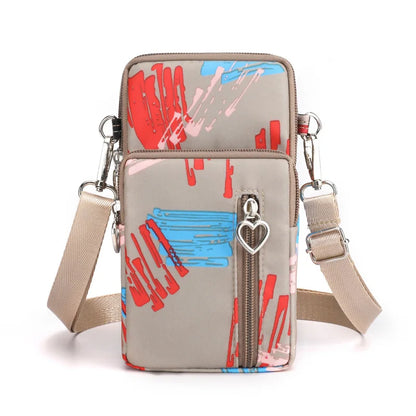 Women Waterproof Handbags Mobile Phone Bag Casual Mini Shoulder Bag Female Arm Pouch Wallet Sports Music Crossbody Bags for Girl