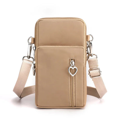 Women Waterproof Handbags Mobile Phone Bag Casual Mini Shoulder Bag Female Arm Pouch Wallet Sports Music Crossbody Bags for Girl