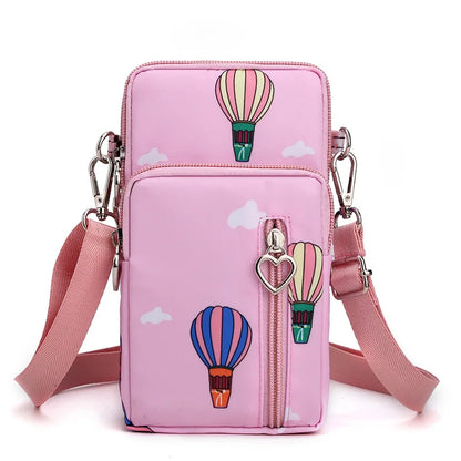 Women Waterproof Handbags Mobile Phone Bag Casual Mini Shoulder Bag Female Arm Pouch Wallet Sports Music Crossbody Bags for Girl