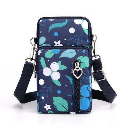 Women Waterproof Handbags Mobile Phone Bag Casual Mini Shoulder Bag Female Arm Pouch Wallet Sports Music Crossbody Bags for Girl