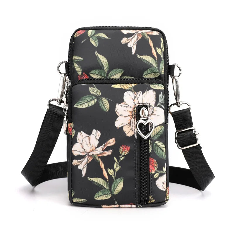Women Waterproof Handbags Mobile Phone Bag Casual Mini Shoulder Bag Female Arm Pouch Wallet Sports Music Crossbody Bags for Girl