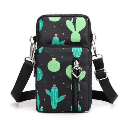 Women Waterproof Handbags Mobile Phone Bag Casual Mini Shoulder Bag Female Arm Pouch Wallet Sports Music Crossbody Bags for Girl