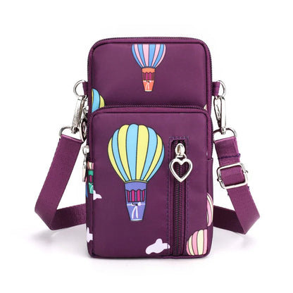 Women Waterproof Handbags Mobile Phone Bag Casual Mini Shoulder Bag Female Arm Pouch Wallet Sports Music Crossbody Bags for Girl