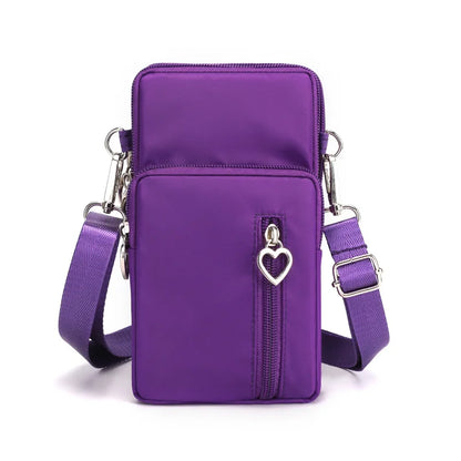 Women Waterproof Handbags Mobile Phone Bag Casual Mini Shoulder Bag Female Arm Pouch Wallet Sports Music Crossbody Bags for Girl
