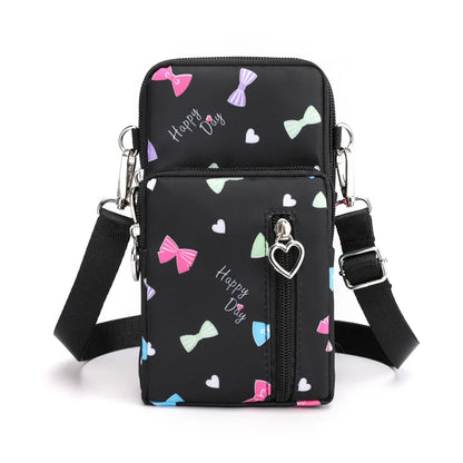 Women Waterproof Handbags Mobile Phone Bag Casual Mini Shoulder Bag Female Arm Pouch Wallet Sports Music Crossbody Bags for Girl