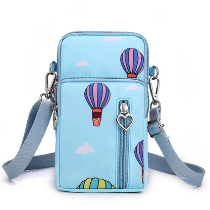 Women Waterproof Handbags Mobile Phone Bag Casual Mini Shoulder Bag Female Arm Pouch Wallet Sports Music Crossbody Bags for Girl