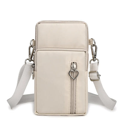 Women Waterproof Handbags Mobile Phone Bag Casual Mini Shoulder Bag Female Arm Pouch Wallet Sports Music Crossbody Bags for Girl