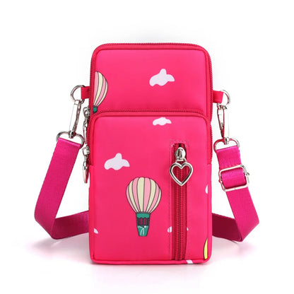 Women Waterproof Handbags Mobile Phone Bag Casual Mini Shoulder Bag Female Arm Pouch Wallet Sports Music Crossbody Bags for Girl