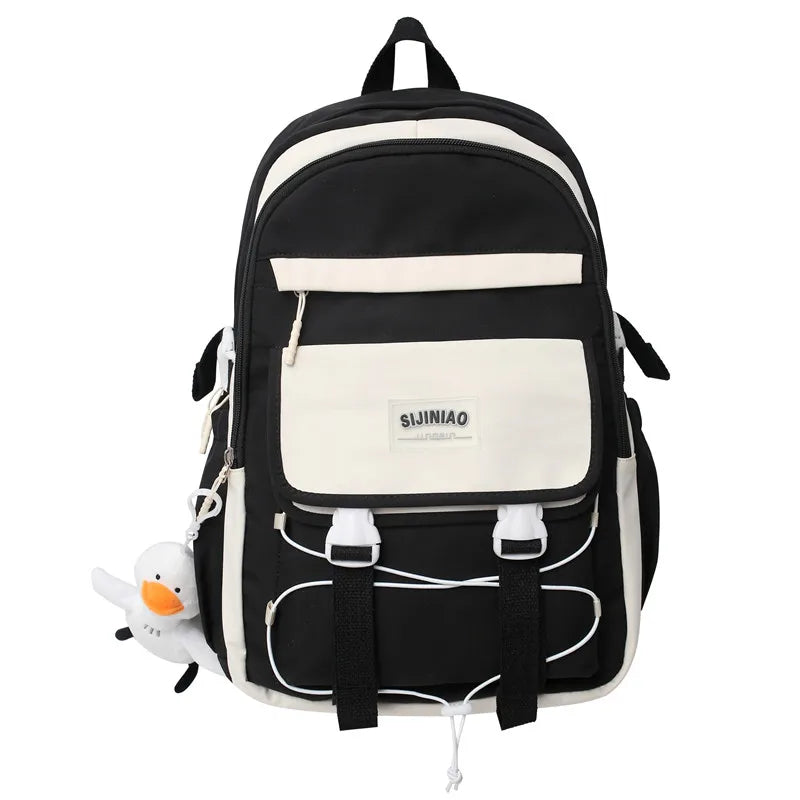 Women Waterproof Large Capacity Student Backpack Fashion Female Cute Laptop College Bag Girl Travel Leisure School Lady Book Bag