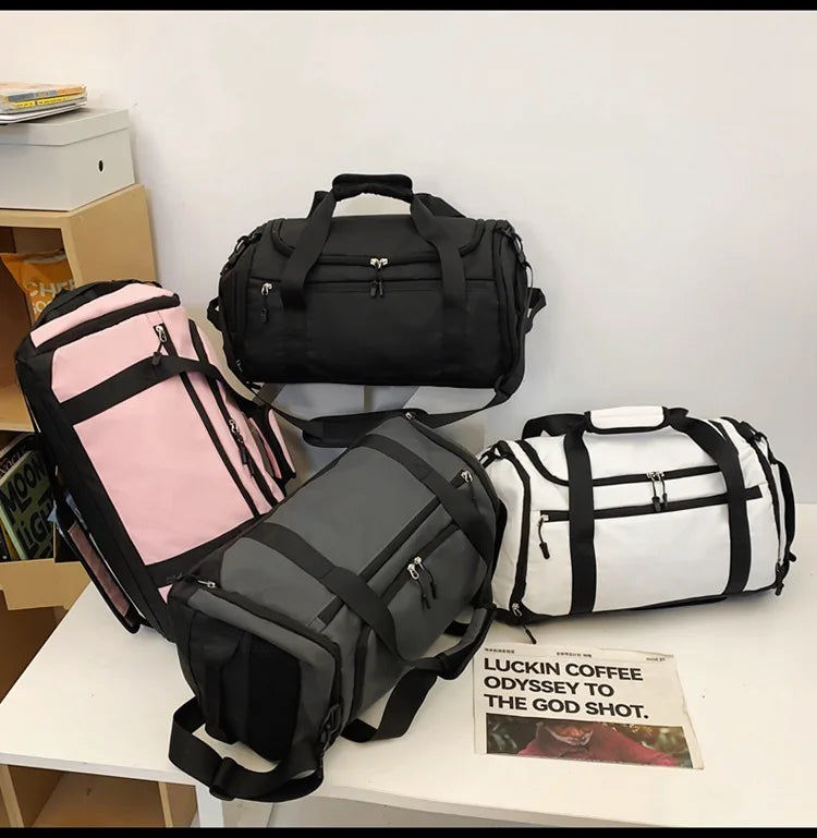 Women Waterproof Luggage Bag Fitness Bag Separation Sporty Bag