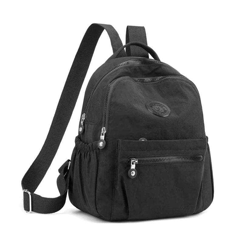 Women Waterproof Nylon Travel School Bag Backpack Fashion Female Shoulder Bag Youth Vitality Style Multi-functional Backpacks