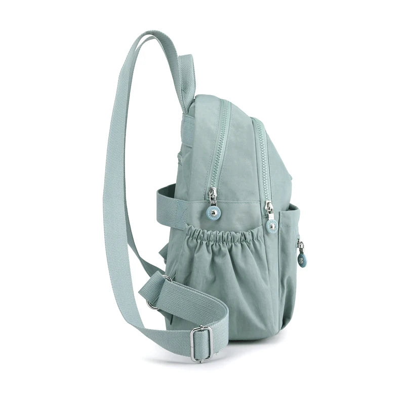 Women Waterproof Nylon Travel School Bag Backpack Fashion Female Shoulder Bag Youth Vitality Style Multi-functional Backpacks