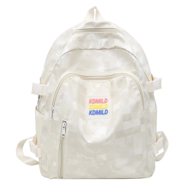 Women Waterproof Oxford Backpack Cool Girl Solid School Bag Trendy Ladies Cute Bag Travel Fashion Female Laptop College Backpack