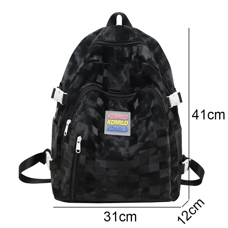 Women Waterproof Oxford Backpack Cool Girl Solid School Bag Trendy Ladies Cute Bag Travel Fashion Female Laptop College Backpack