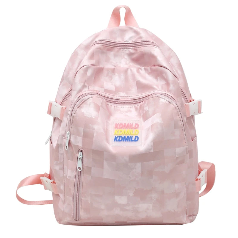 Women Waterproof Oxford Backpack Cool Girl Solid School Bag Trendy Ladies Cute Bag Travel Fashion Female Laptop College Backpack