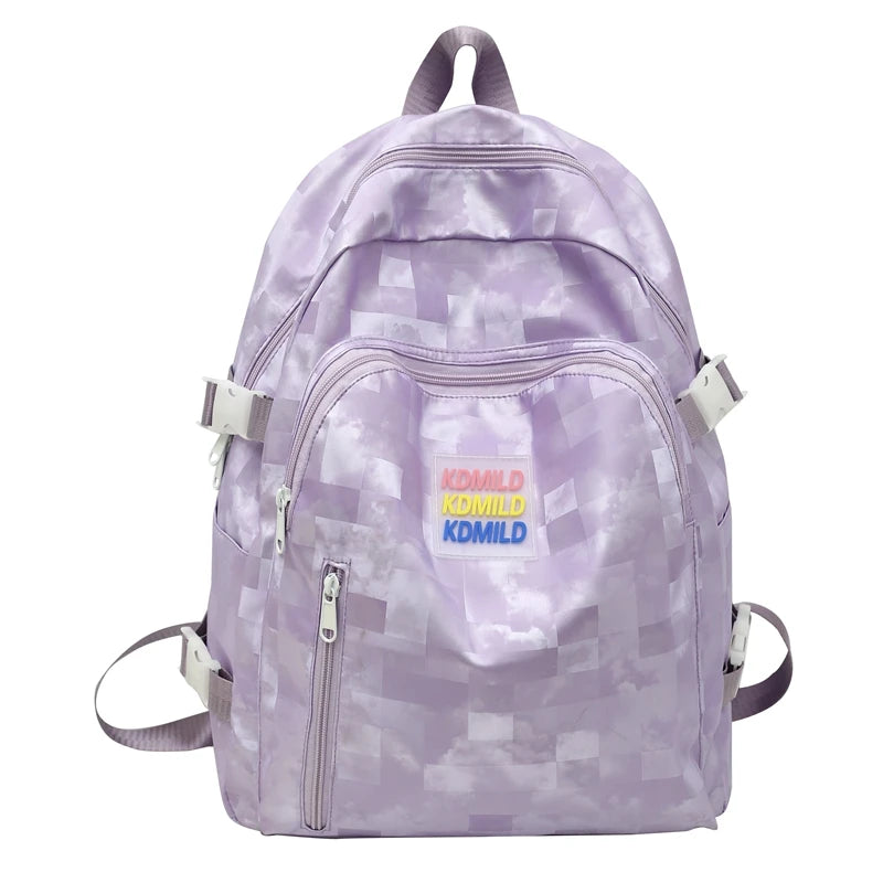 Women Waterproof Oxford Backpack Cool Girl Solid School Bag Trendy Ladies Cute Bag Travel Fashion Female Laptop College Backpack