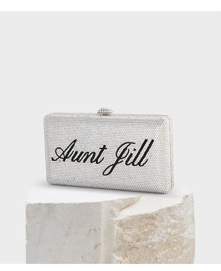 Women Wedding Party Prom Clear Crystal Diamond Evening Bags Clutch Purse Handbag Clutch Bag Lady Clutches Bags Shoulder Bags