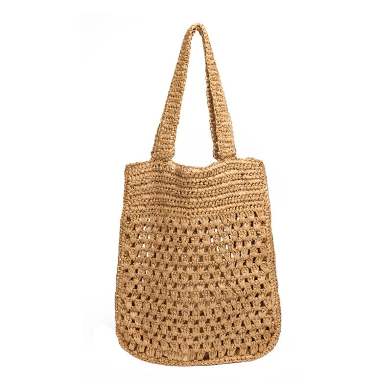 Women Woven Beaches Bag Stylish Woven Straw Purse Embraces Nature in Style Gift